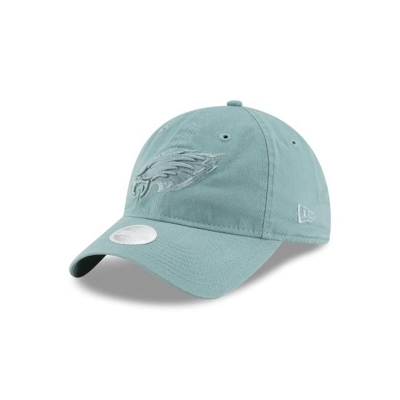 Blue Philadelphia Eagles Hat - New Era NFL Core Classic Tonal 9TWENTY Adjustable Caps USA7693402